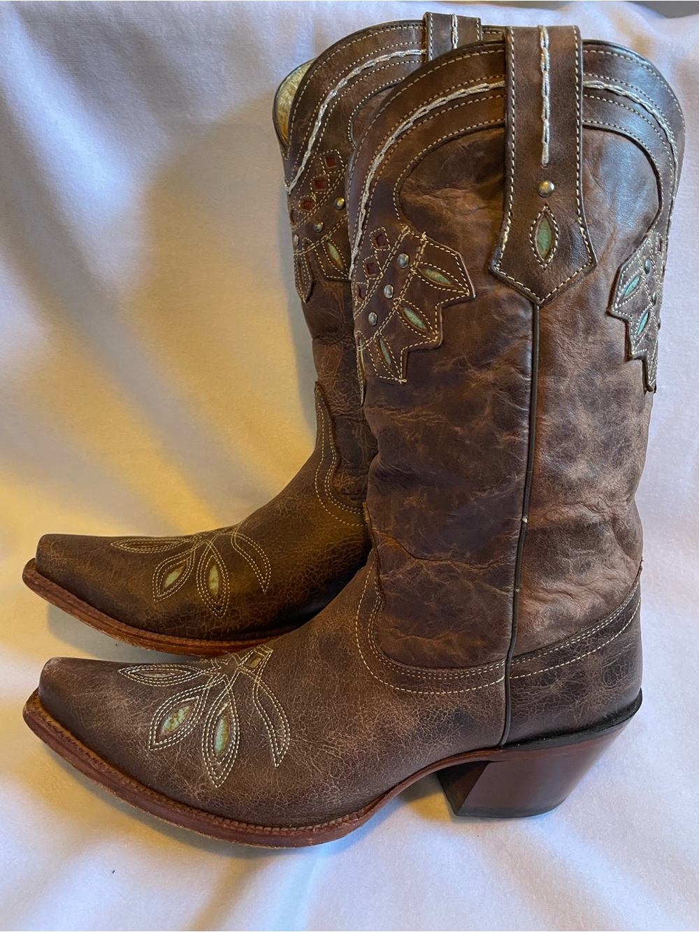 Tony Lama Leather Cowgirl Boots! - Picture 6 of 15